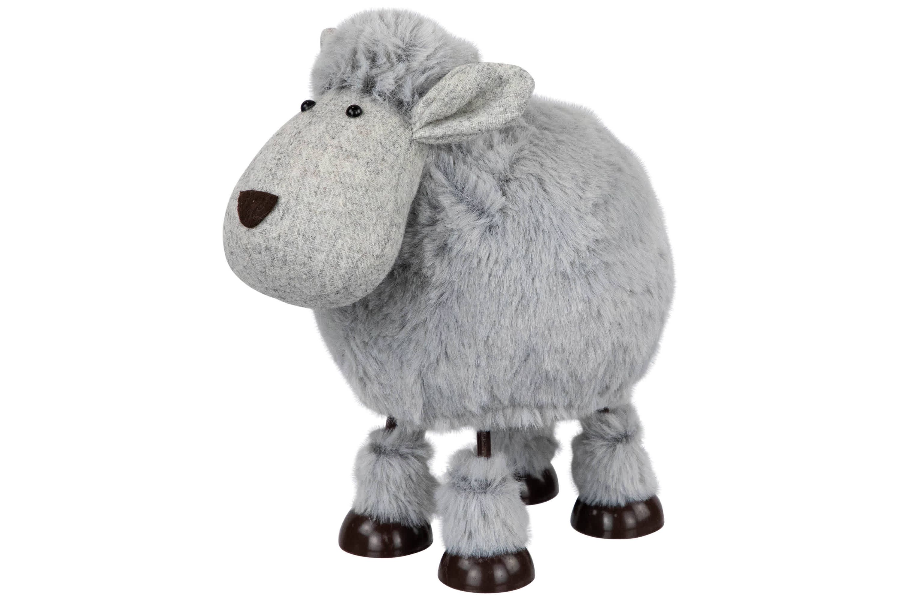 Bouncing Sheep Plush Easter Figure - 7.5" - Gray
