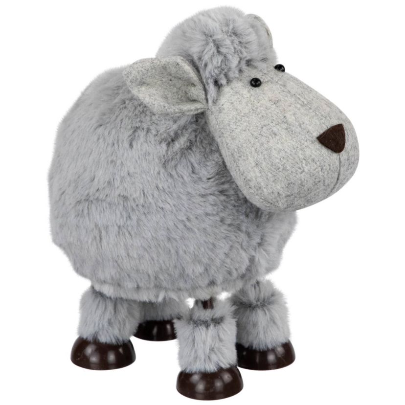 Bouncing Sheep Plush Easter Figure - 7.5" - Gray