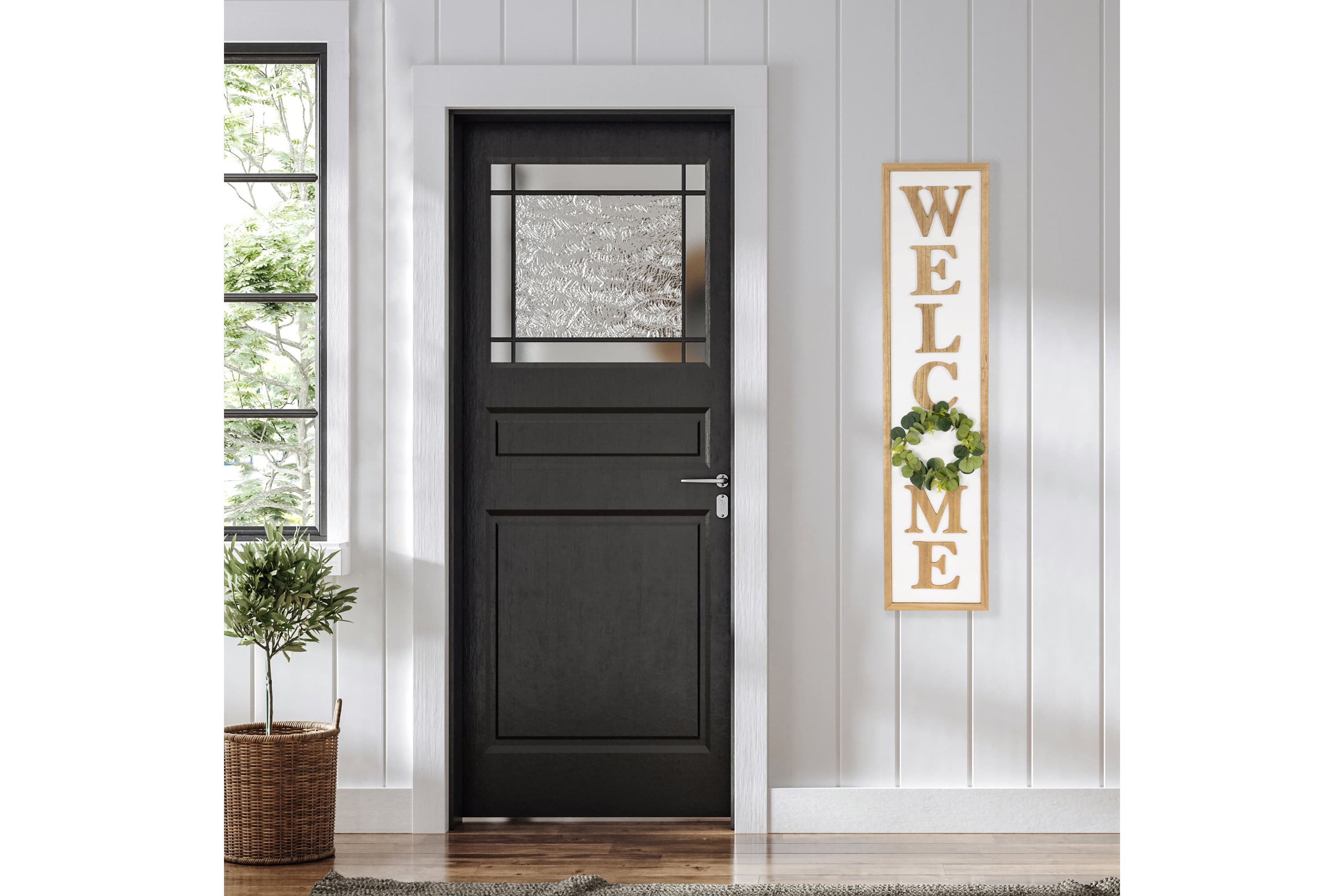 Welcome Wooden Framed Outdoor Porch Sign  - 40"