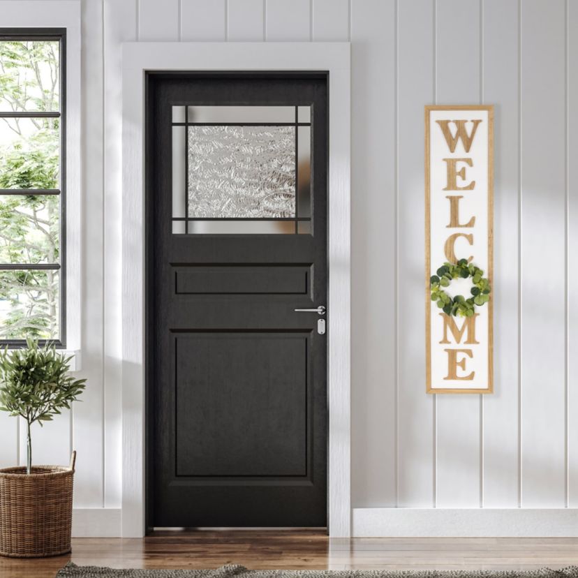 Welcome Wooden Framed Outdoor Porch Sign  - 40"