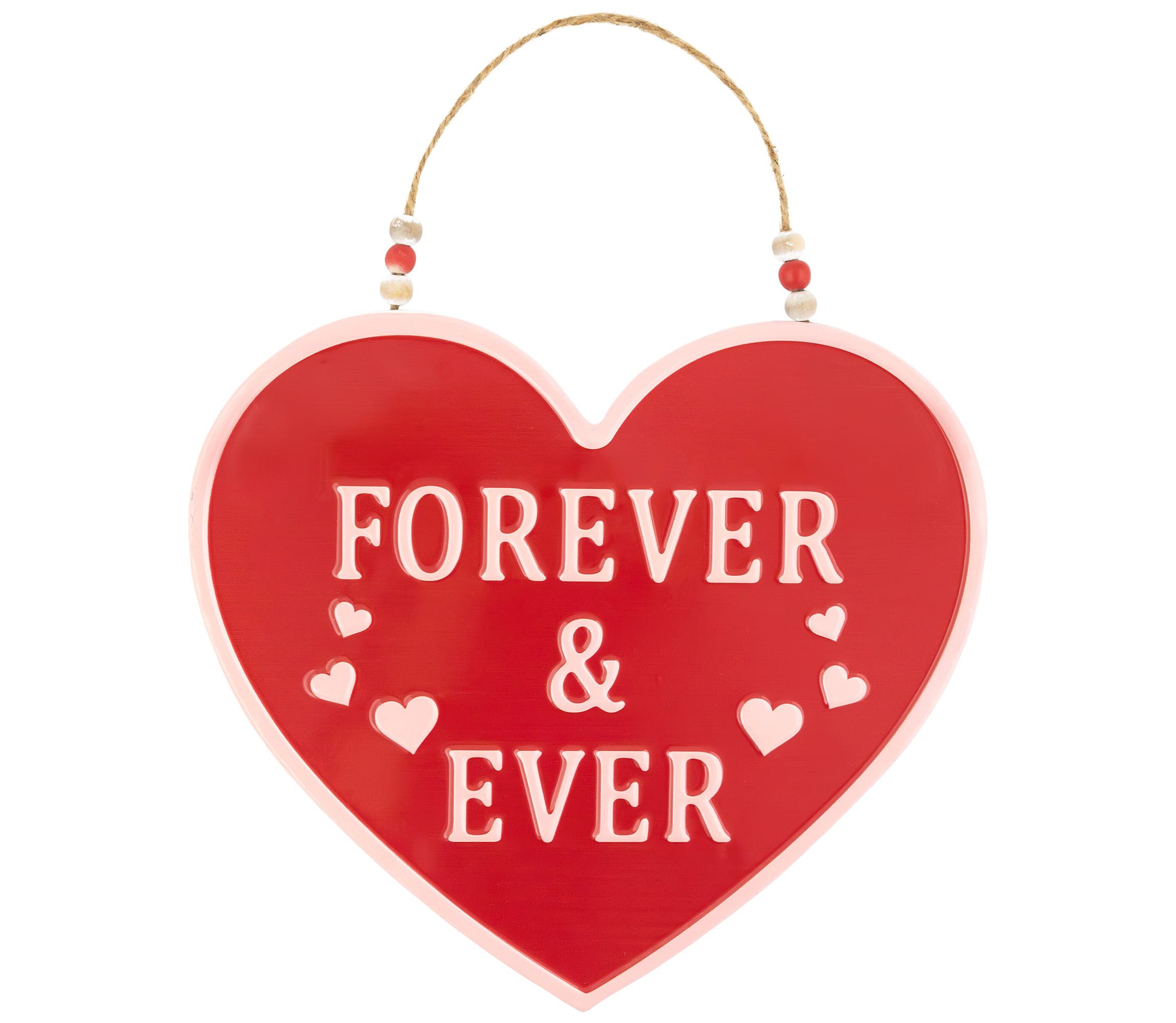 Forever and Ever Valentines Day Wall Decoration - 13.75"