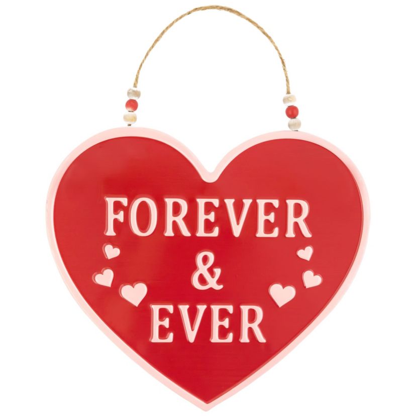 Forever and Ever Valentines Day Wall Decoration - 13.75"