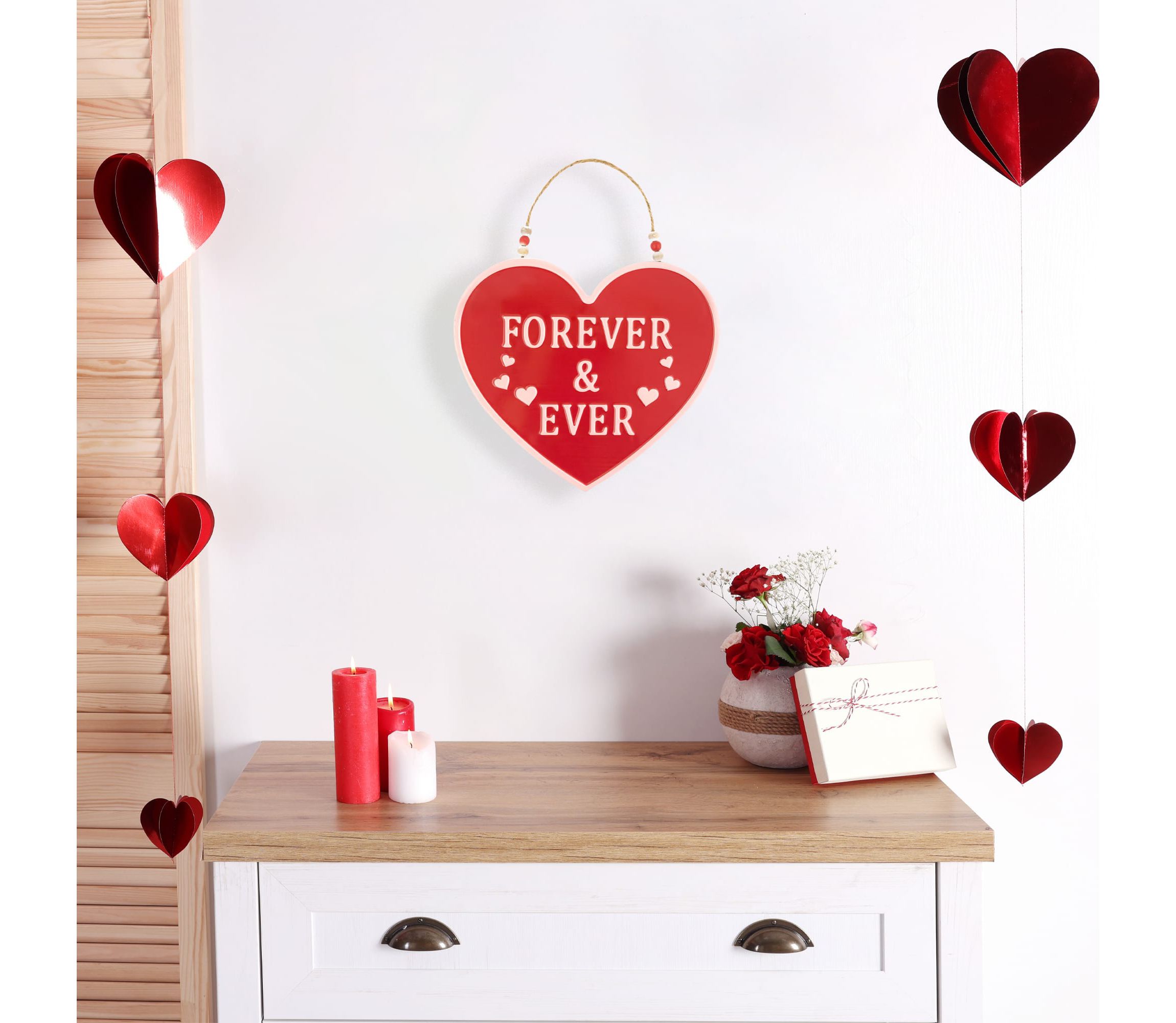 Forever and Ever Valentines Day Wall Decoration - 13.75"