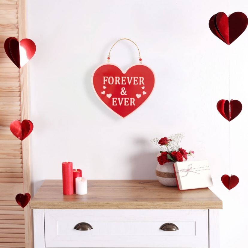 Forever and Ever Valentines Day Wall Decoration - 13.75"