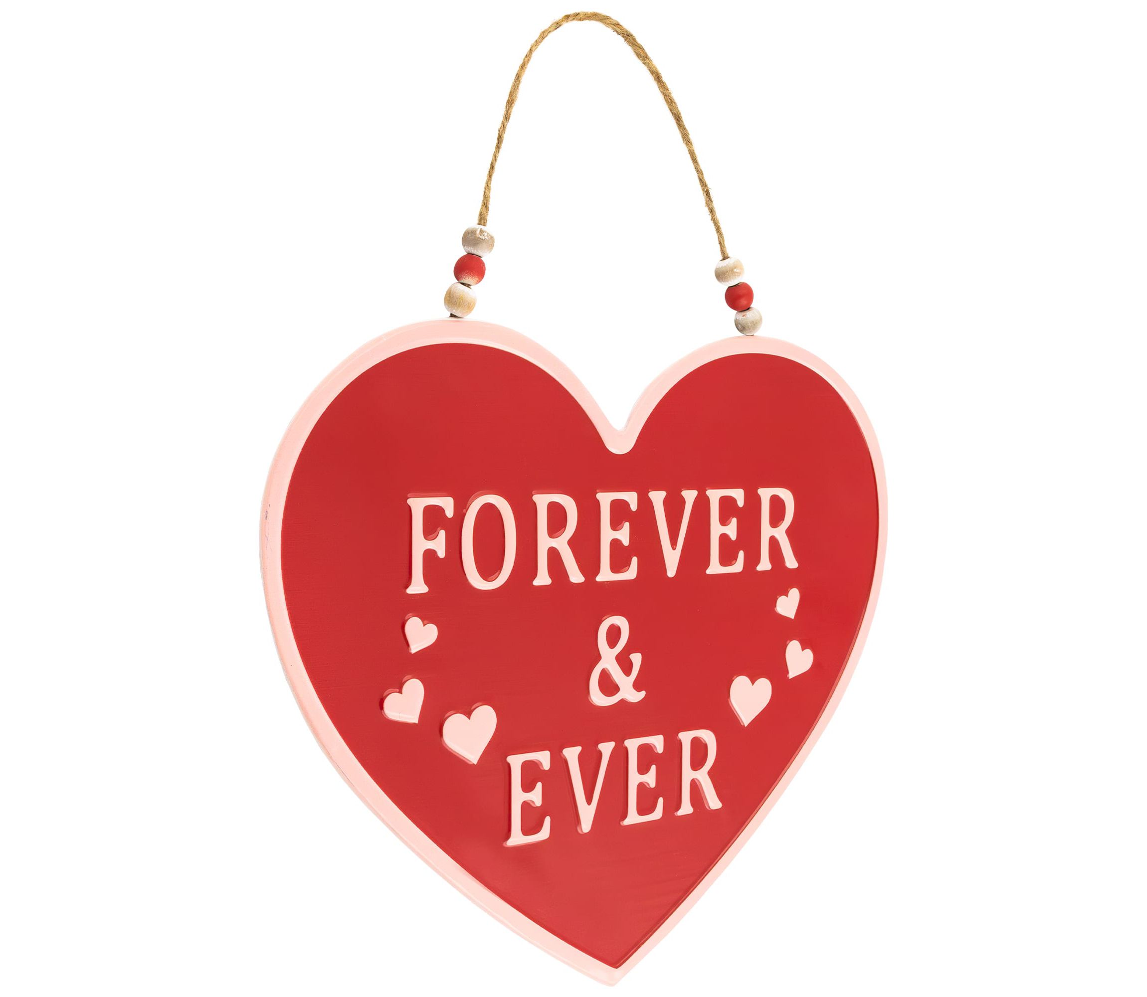 Forever and Ever Valentines Day Wall Decoration - 13.75"