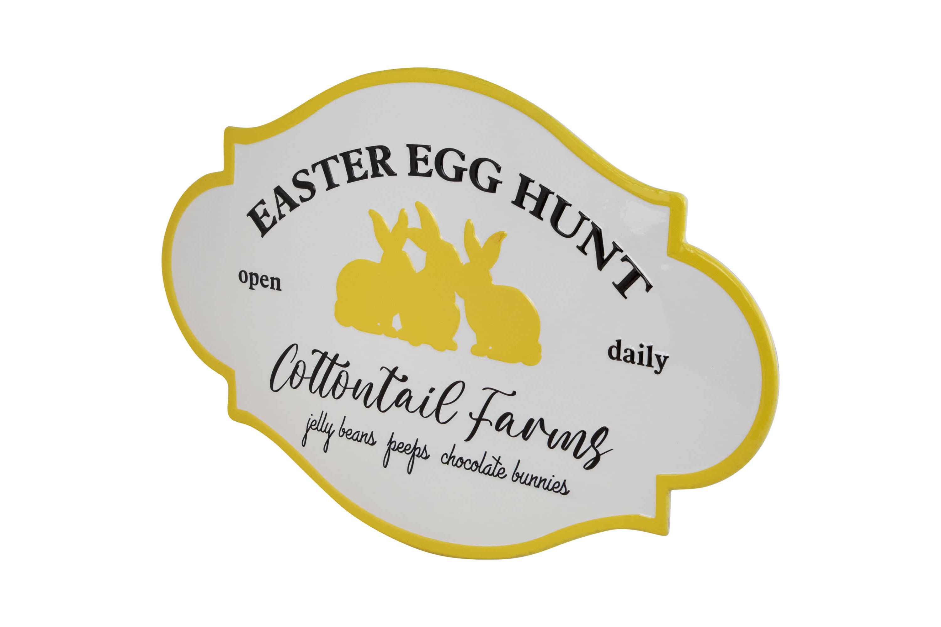 Easter Egg Hunt Vintage-Style Metal Wall Sign - 17.75"