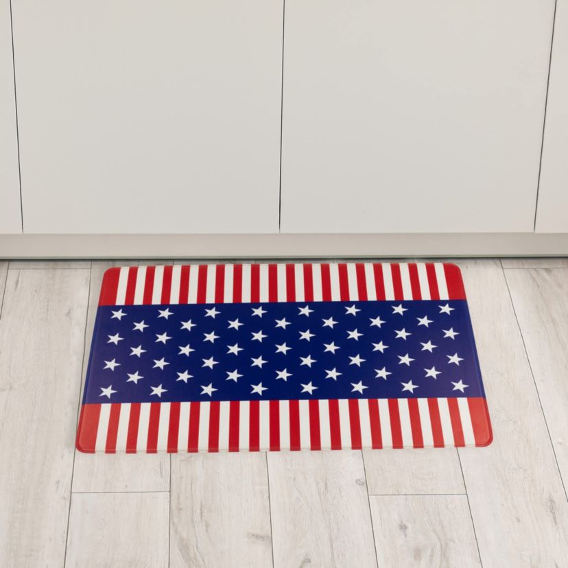29" Stars and Stripes Americana Kitchen Comfort Mat