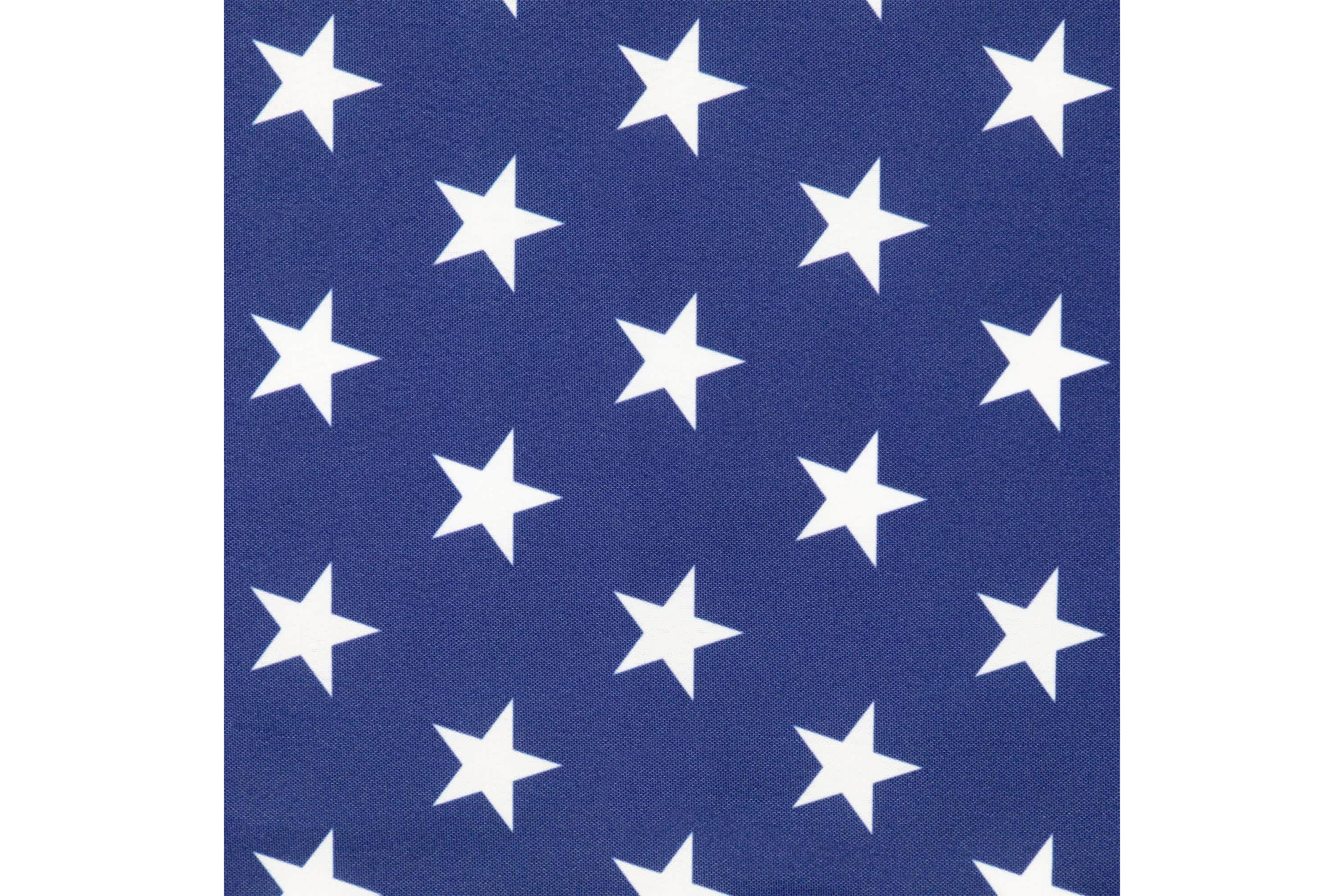 72" White Stars Patriotic Table Runner