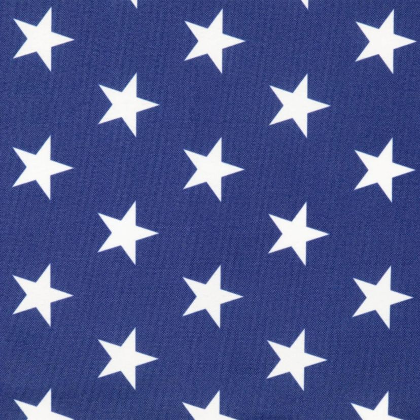 72" White Stars Patriotic Table Runner
