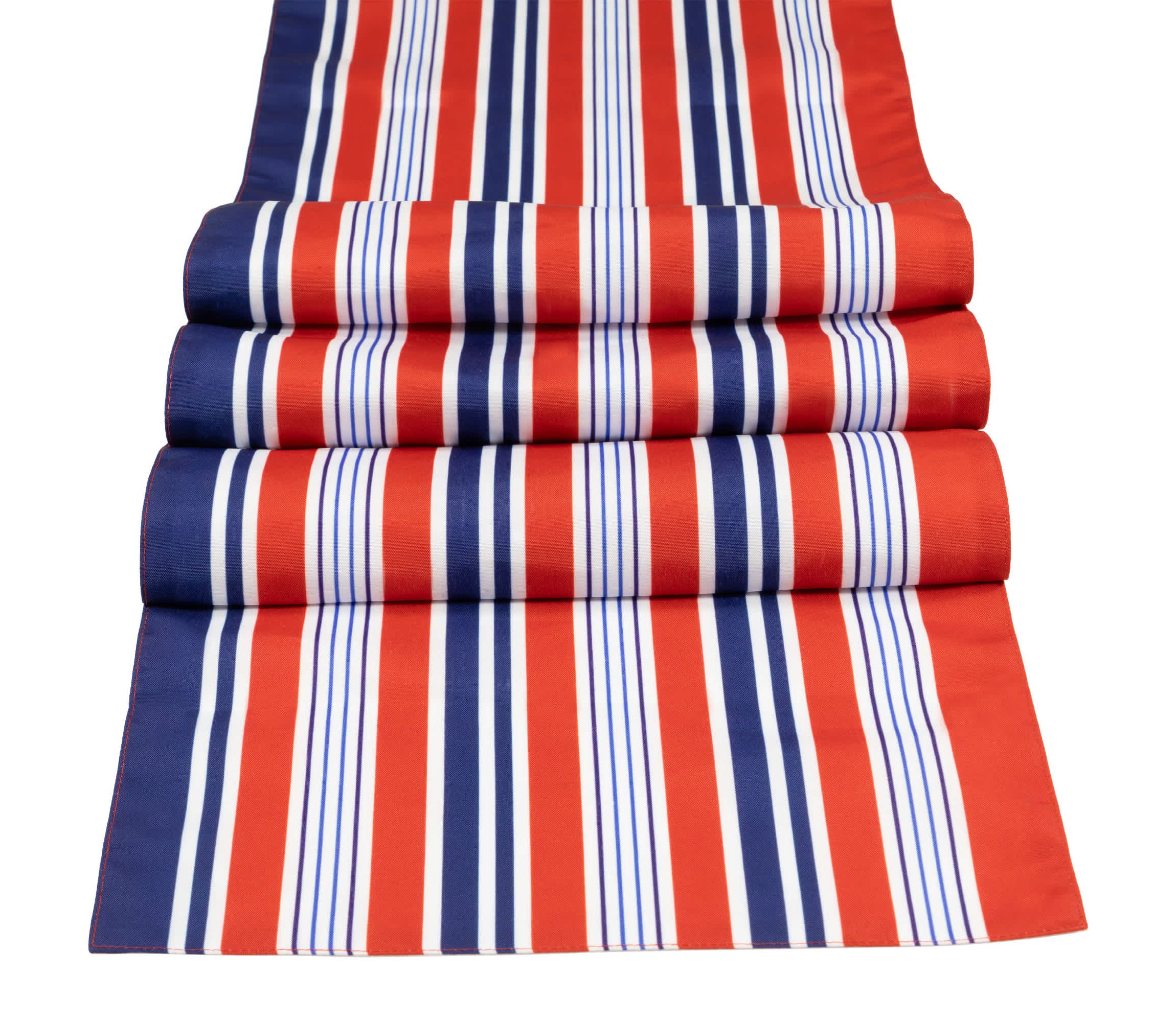 71" Red  White and Blue Americana Striped Table Runner
