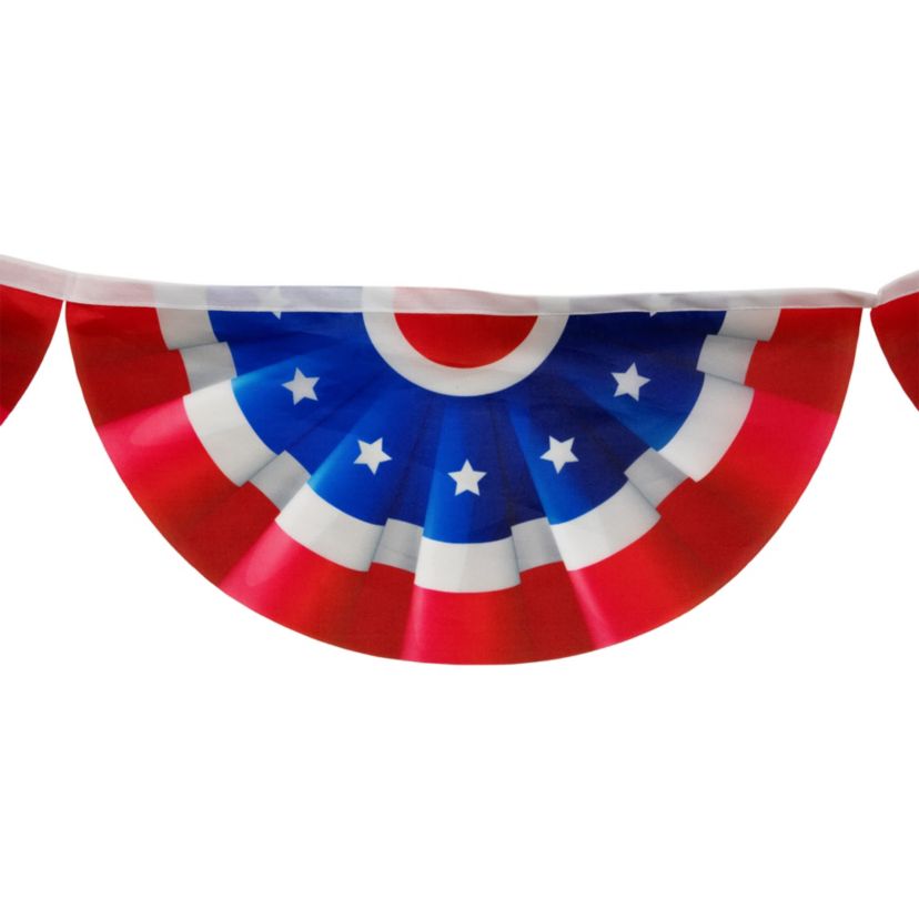 9.75 Americana USA Flag Bunting Hanging Wall Banner