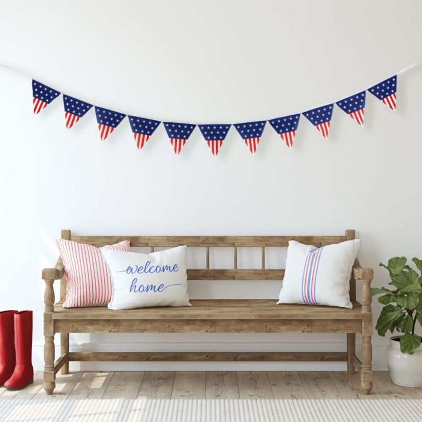 9.75 Americana Pennant USA Flag Hanging Wall Banner