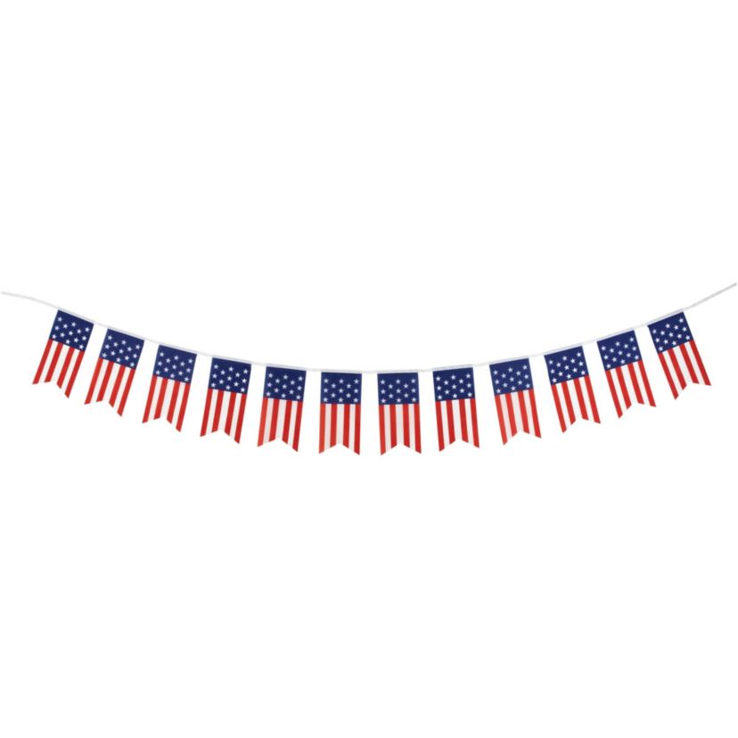 9.75 Americana USA Flag Swallowtail Hanging Wall Banner
