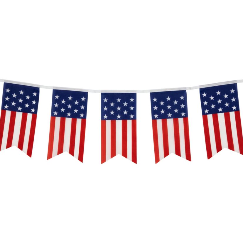9.75 Americana USA Flag Swallowtail Hanging Wall Banner