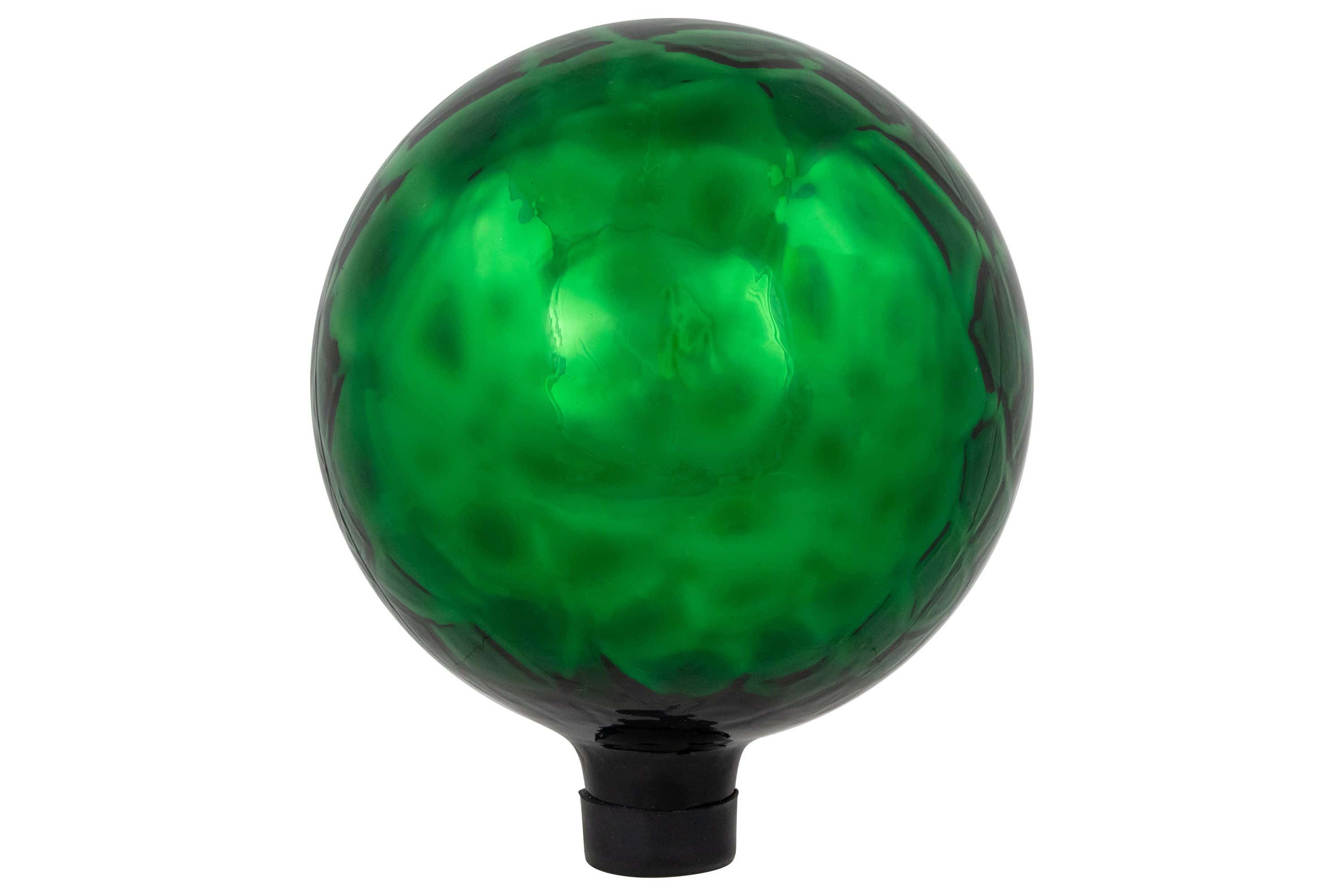 Turtle Shell Inspired Mirrored Outdoor Garden Gazing Ball - 10" - Green