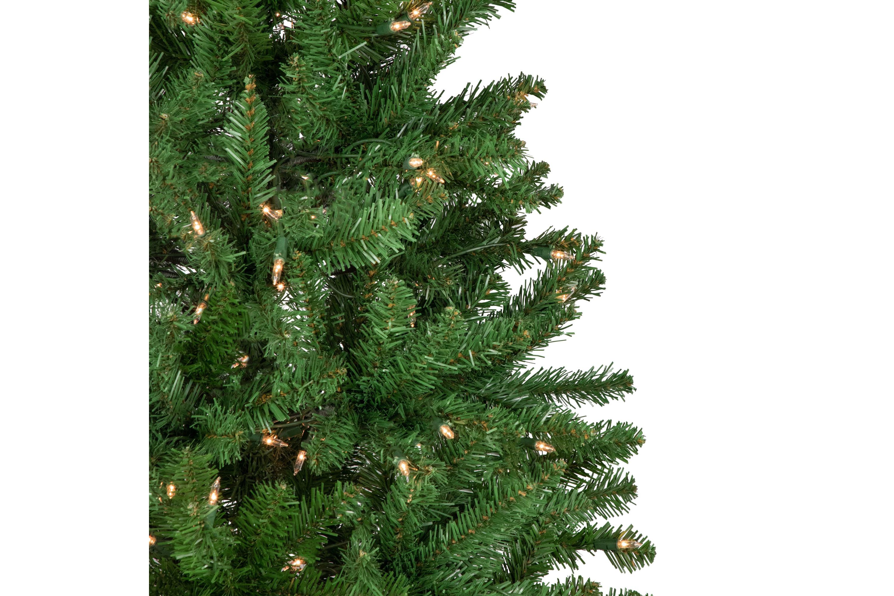 12 Pencil White River Fir Artificial Christmas Tree  Clear Lights