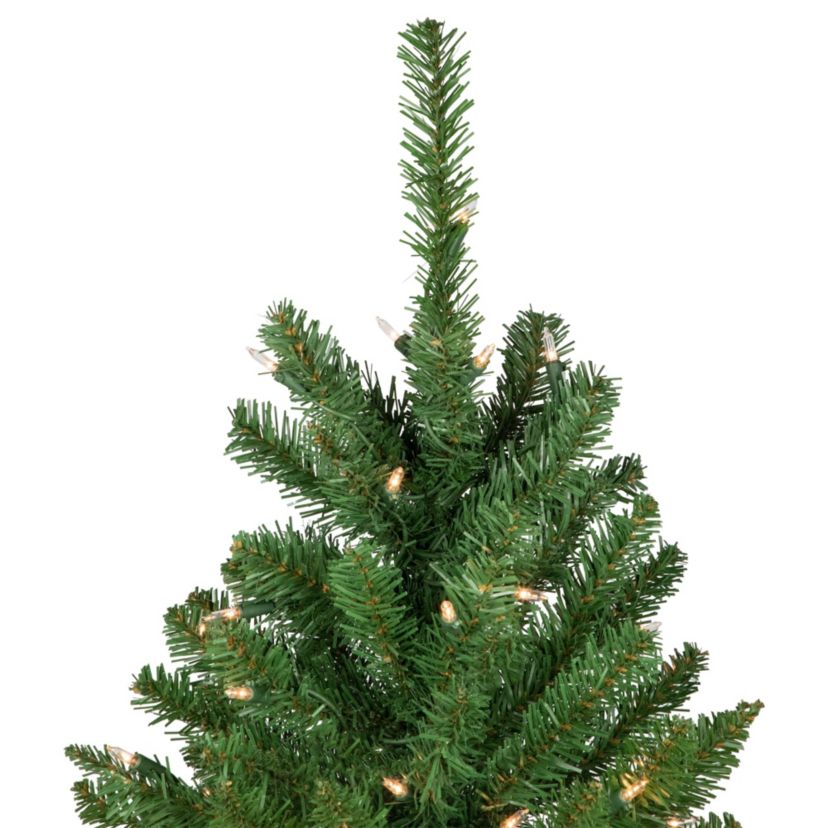 12 Pencil White River Fir Artificial Christmas Tree  Clear Lights