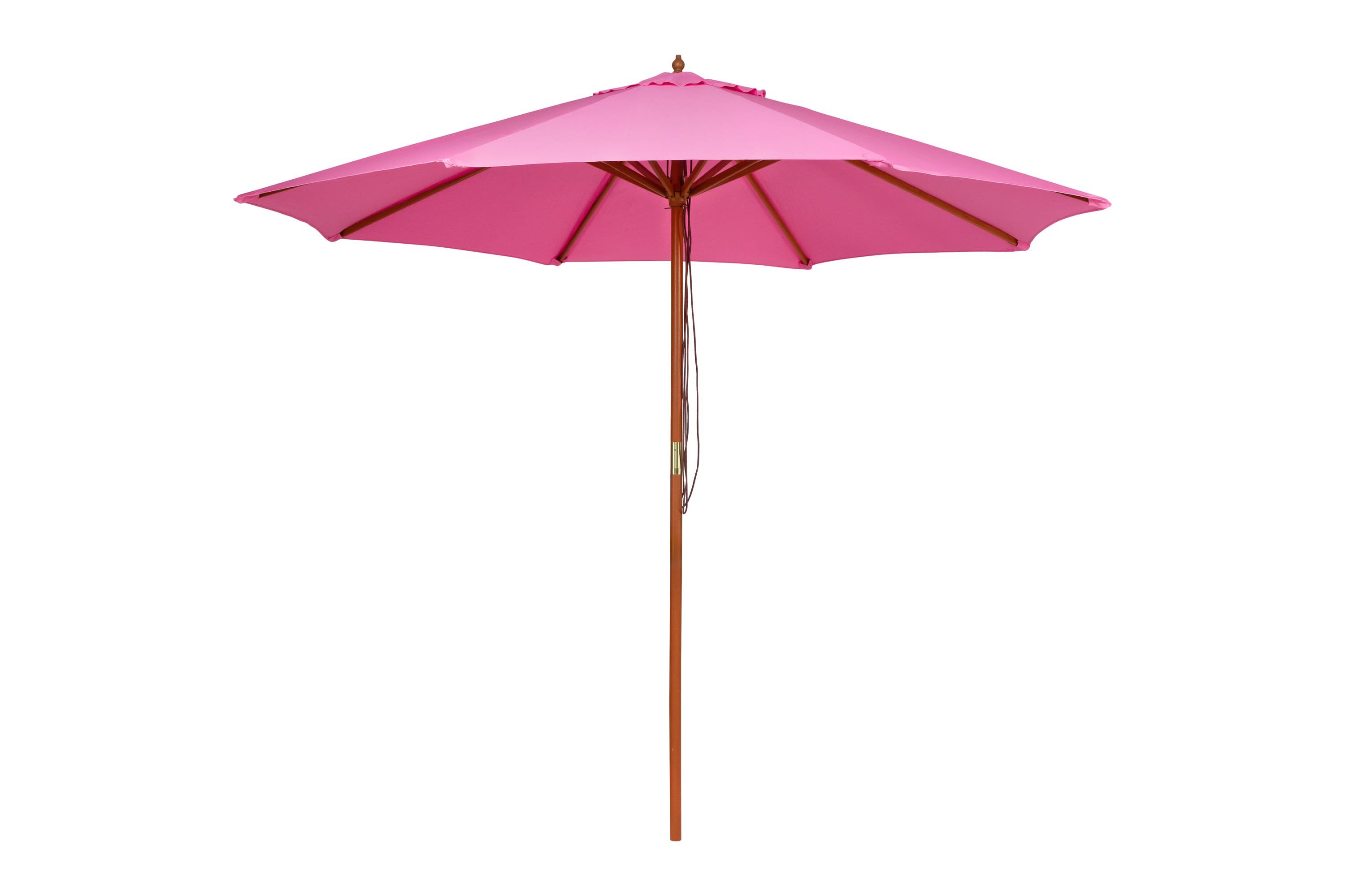 Outdoor Patio Market Umbrella with Wooden Pole - 8.5 - Pink