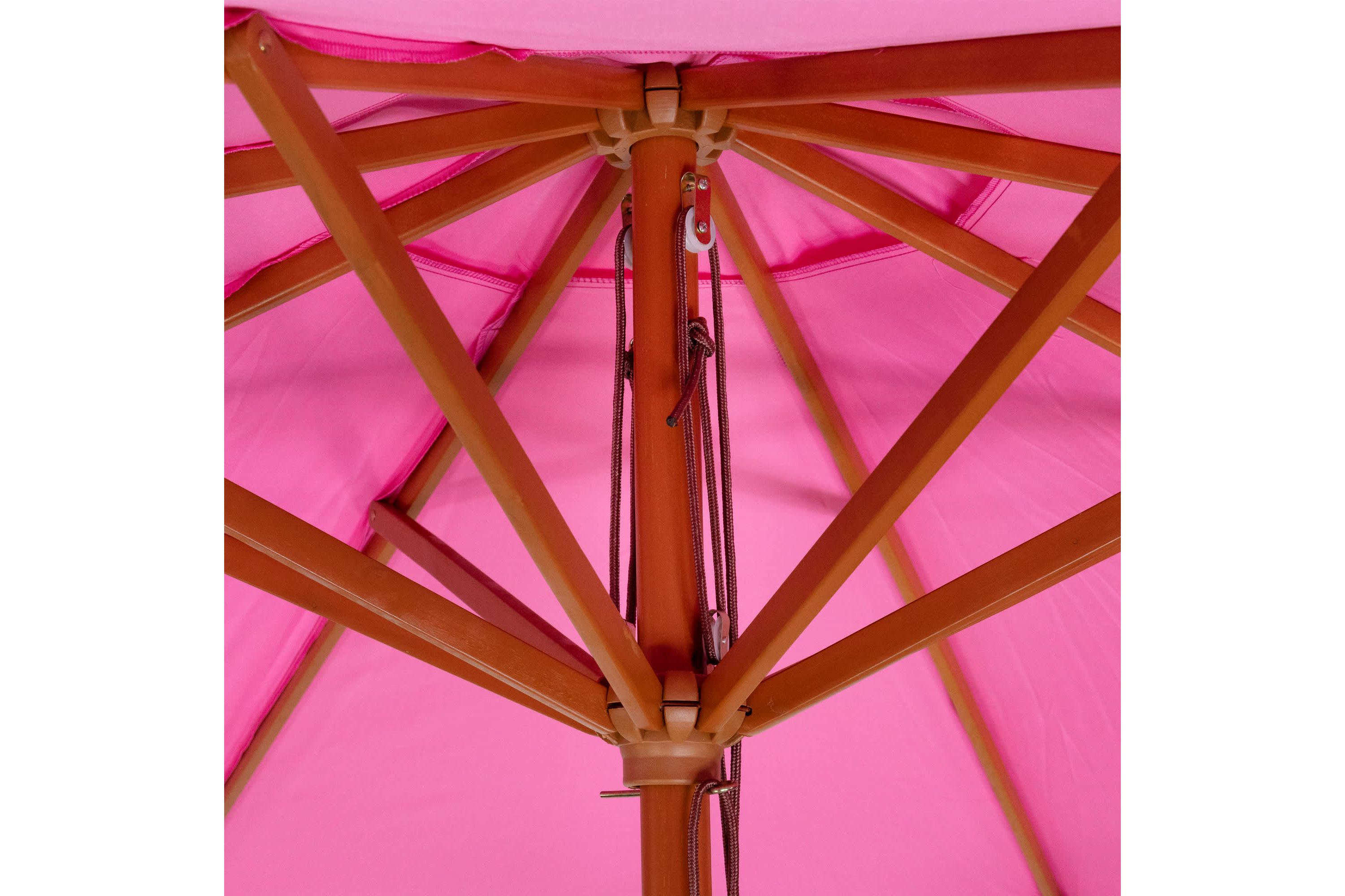 Outdoor Patio Market Umbrella with Wooden Pole - 8.5 - Pink