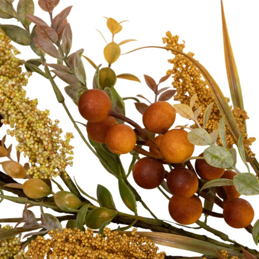 Real Touch™️ Greenery and Berries Artificial Fall Harvest Garland - 5 x 10" - Unlit