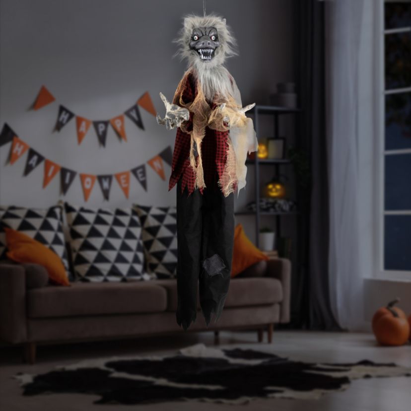 Animated Motion Activated Werewolf Halloween Decoration - 4