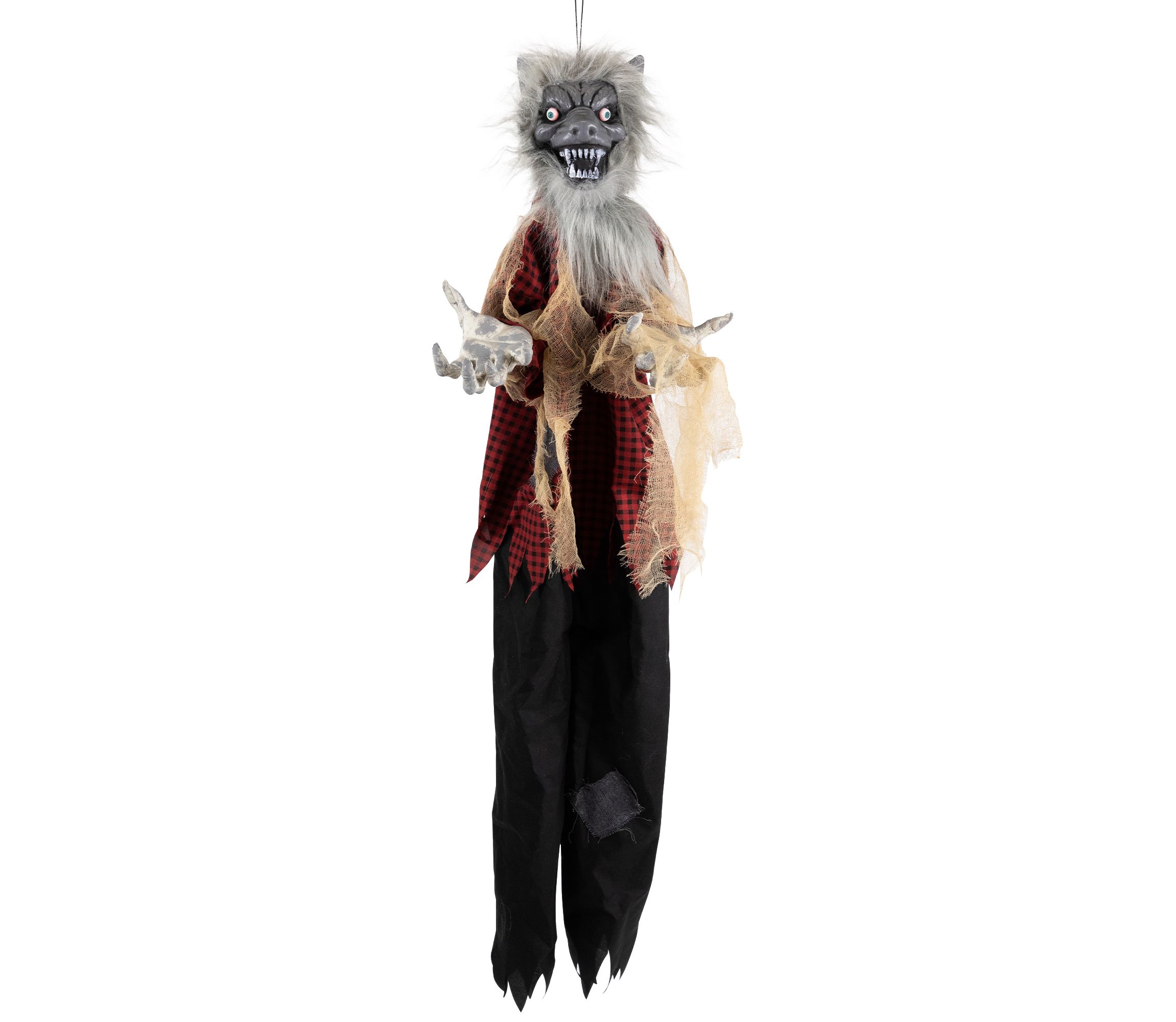 Animated Motion Activated Werewolf Halloween Decoration - 4