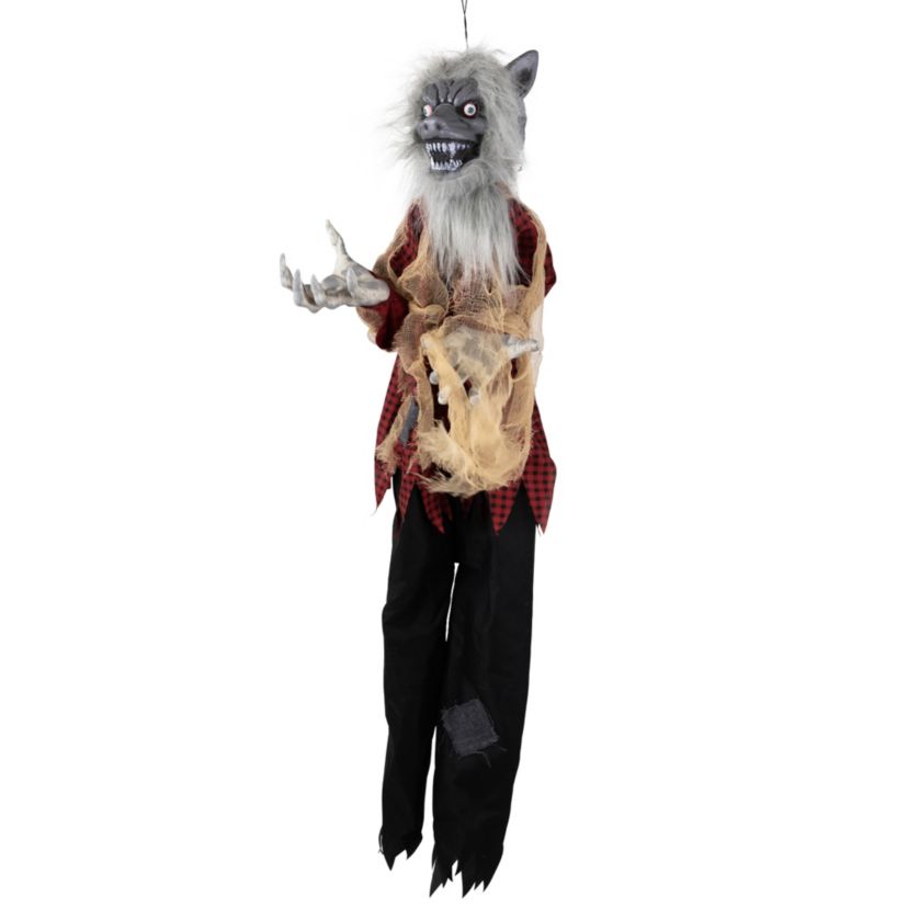 Animated Motion Activated Werewolf Halloween Decoration - 4