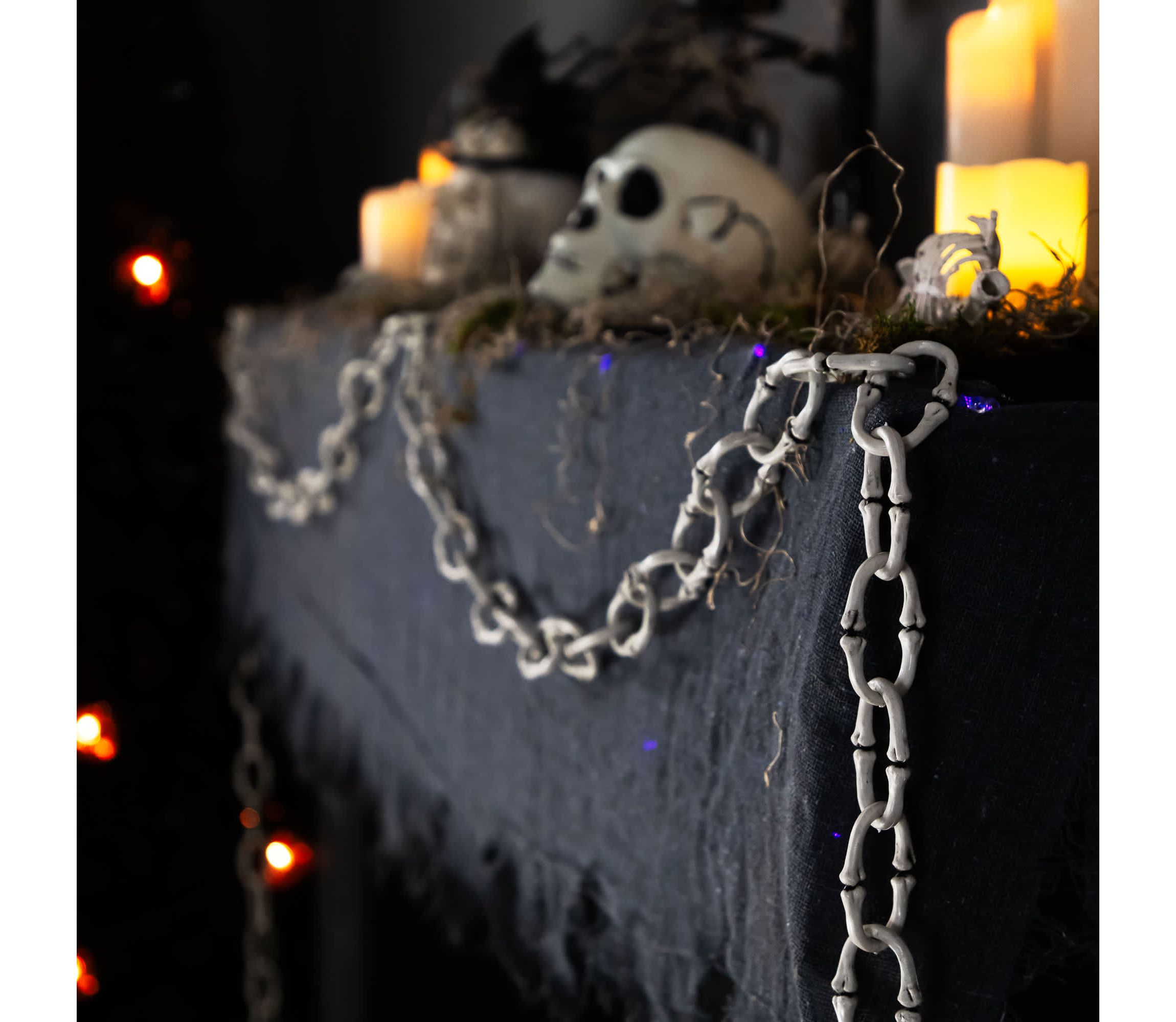 Bone-Like Chainlink Halloween Decoration - 12