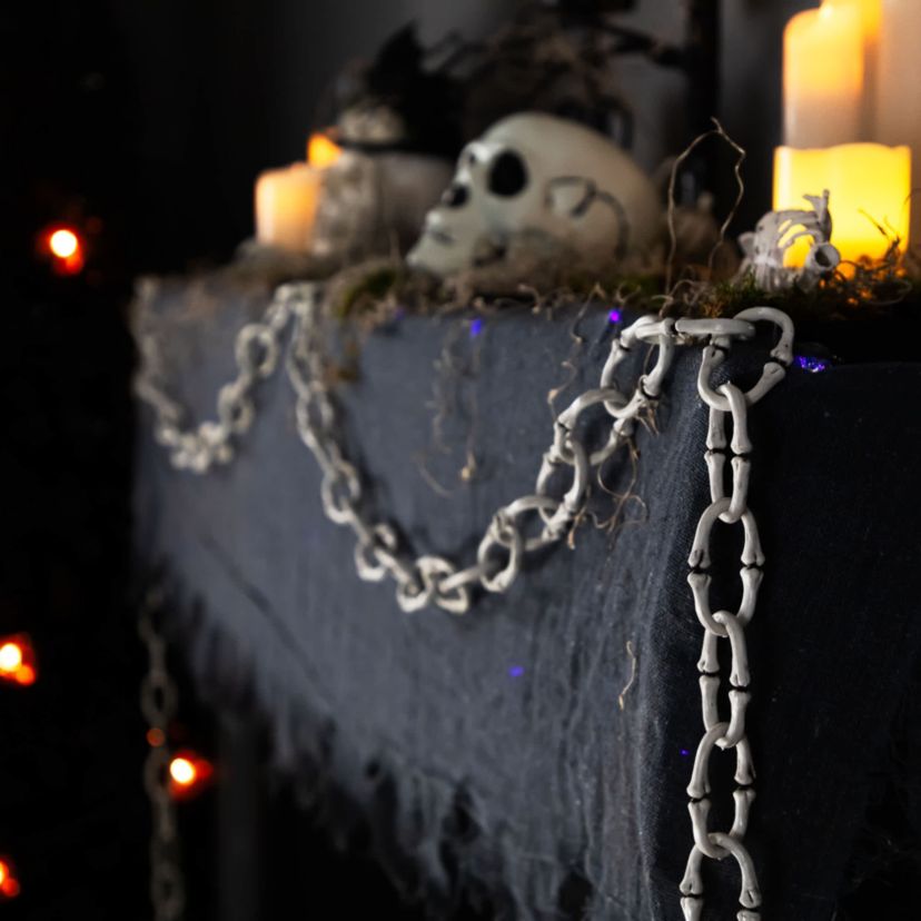 Bone-Like Chainlink Halloween Decoration - 12