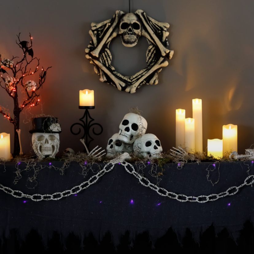 Bone-Like Chainlink Halloween Decoration - 12