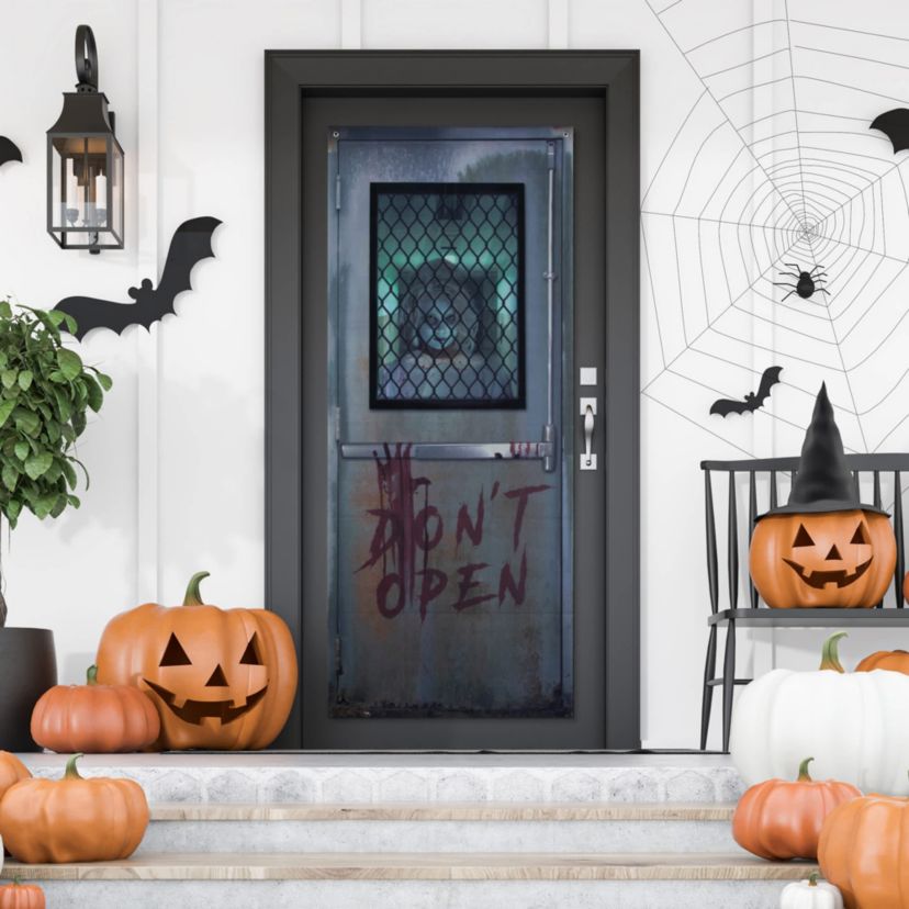 Dont Open Hospital Entryway Halloween Scary Door Decoration - 6