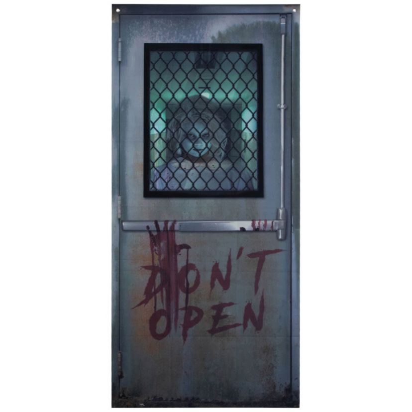 Dont Open Hospital Entryway Halloween Scary Door Decoration - 6