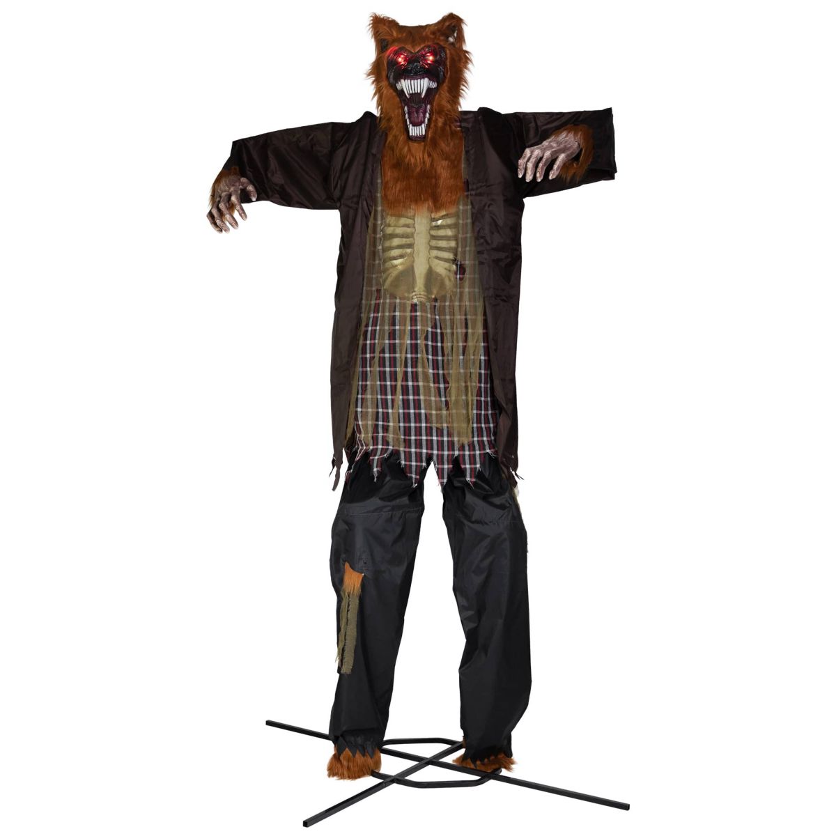 Huge Lighted and Animated Talking Werewolf Commercial Outdoor Halloween Decoration - 12
