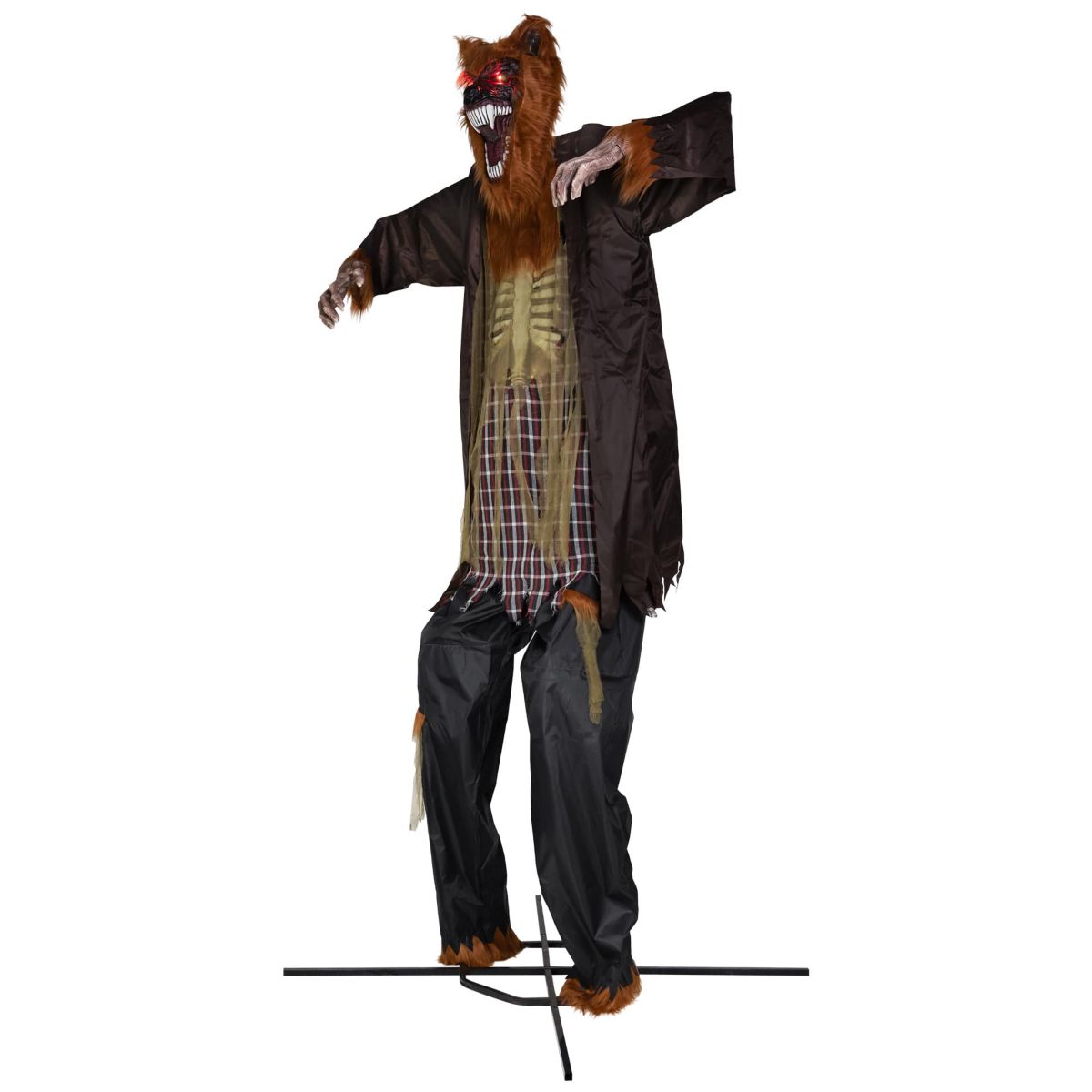 Huge Lighted and Animated Talking Werewolf Commercial Outdoor Halloween Decoration - 12