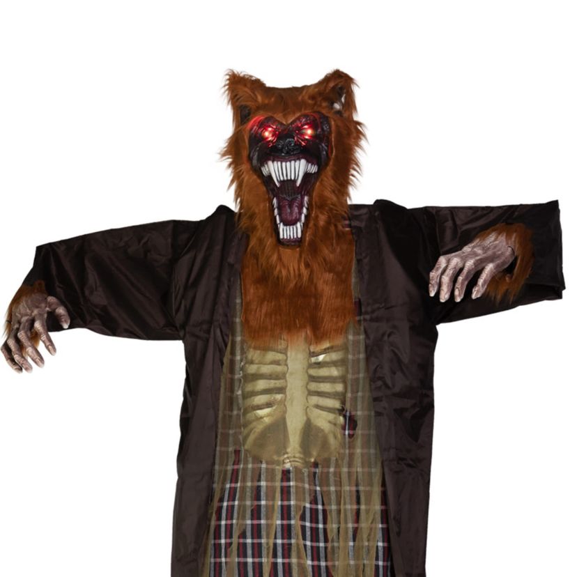 Huge Lighted and Animated Talking Werewolf Commercial Outdoor Halloween Decoration - 12