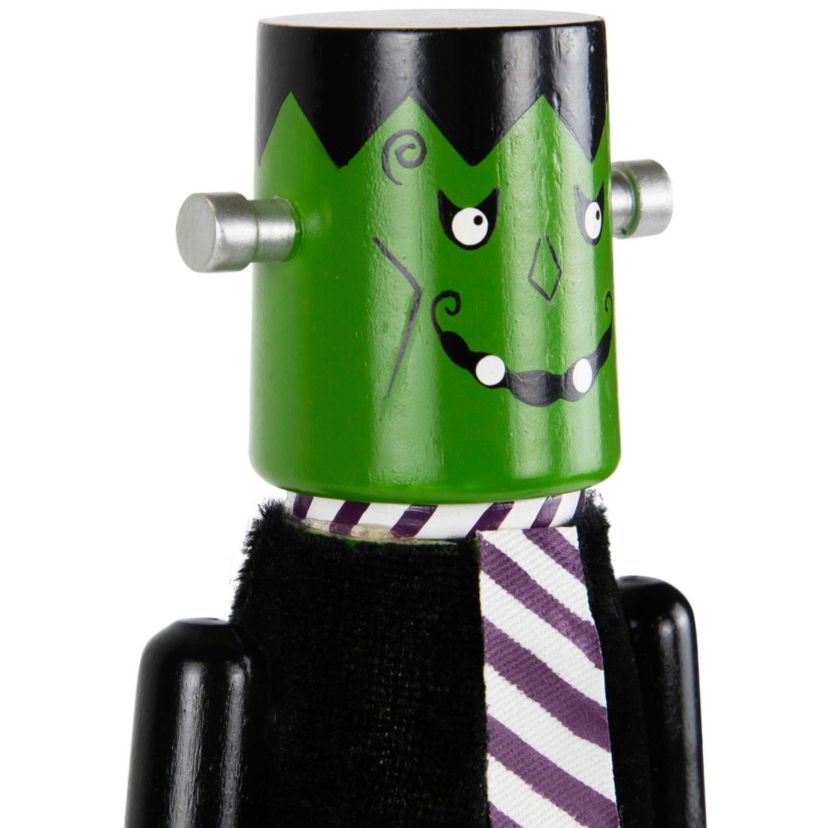 Frankensteins Monster Halloween Nutcracker - 10.5" - Green and Black