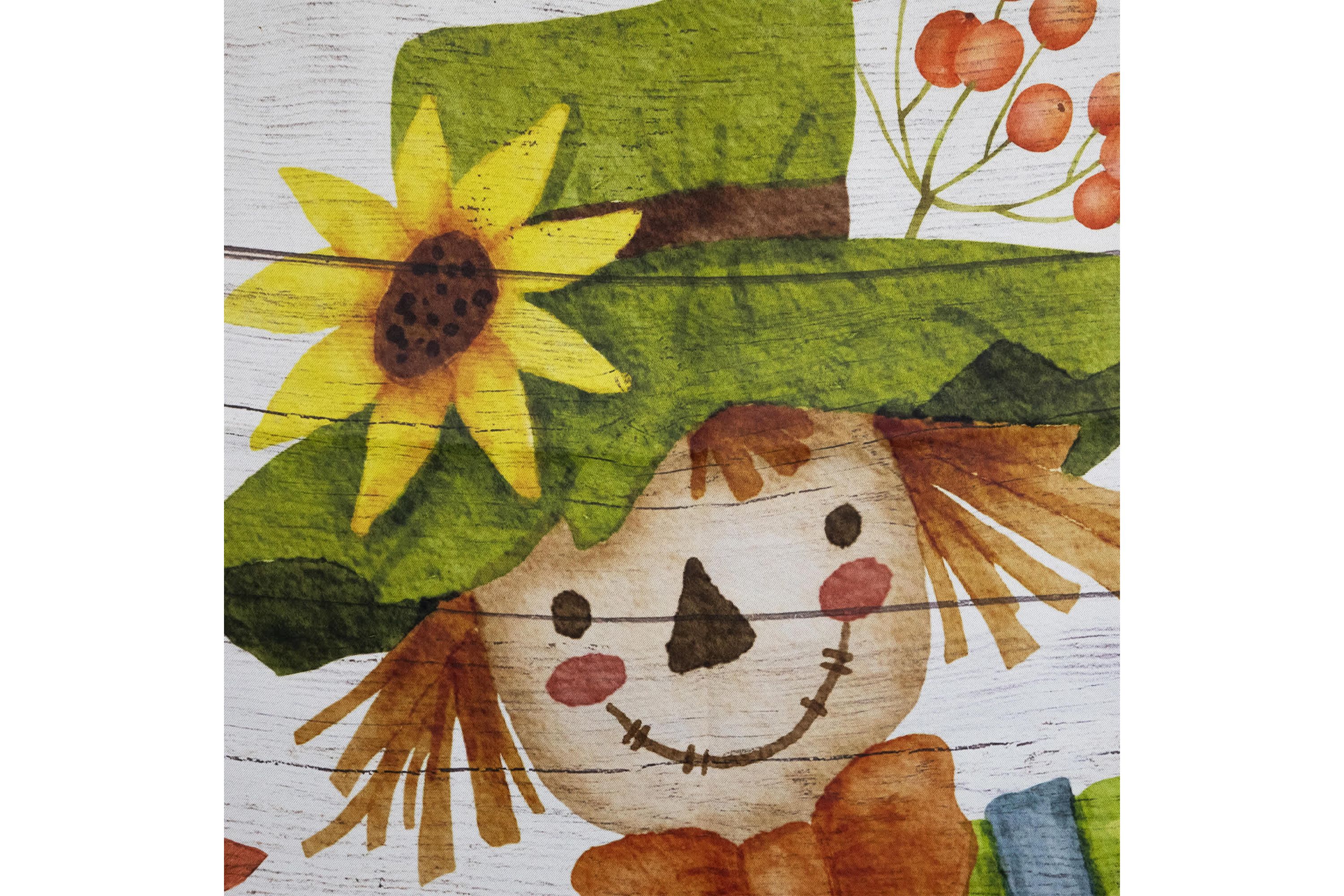 Scarecrow "Welcome Friends" Fall Harvest Outdoor House Flag - 40" x 28"