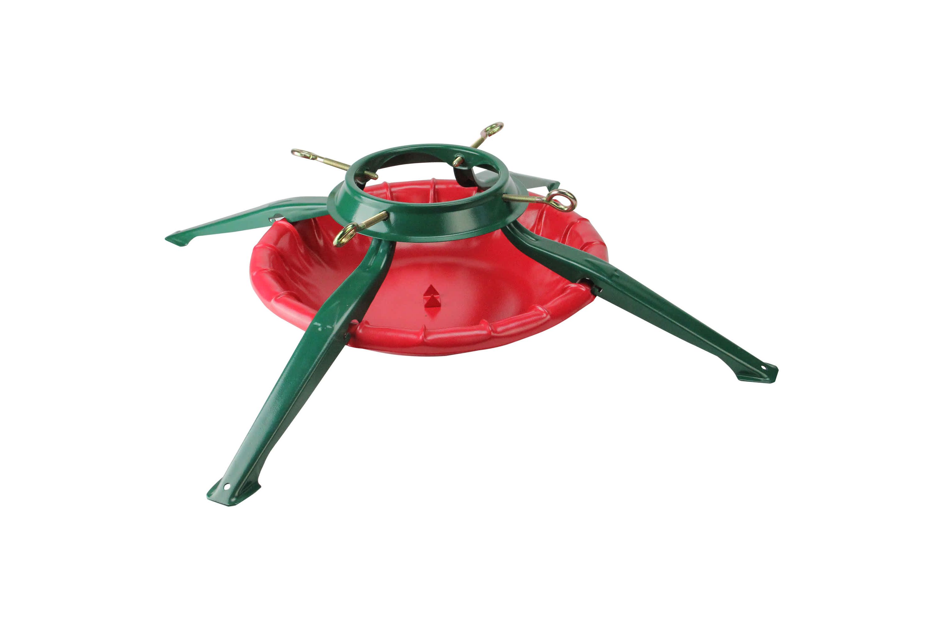 Live Christmas Tree Metal Stand - 27" - Red and Green