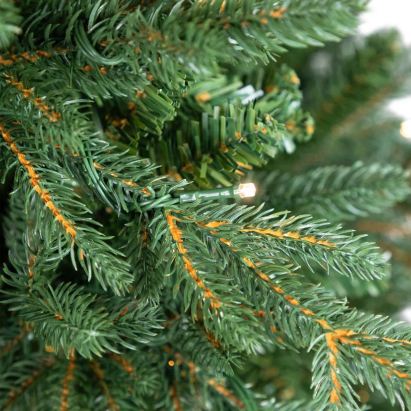 Real Touch™ Pre-Lit Cumberland Pine Artificial Christmas Tree - 12 Warm White LED