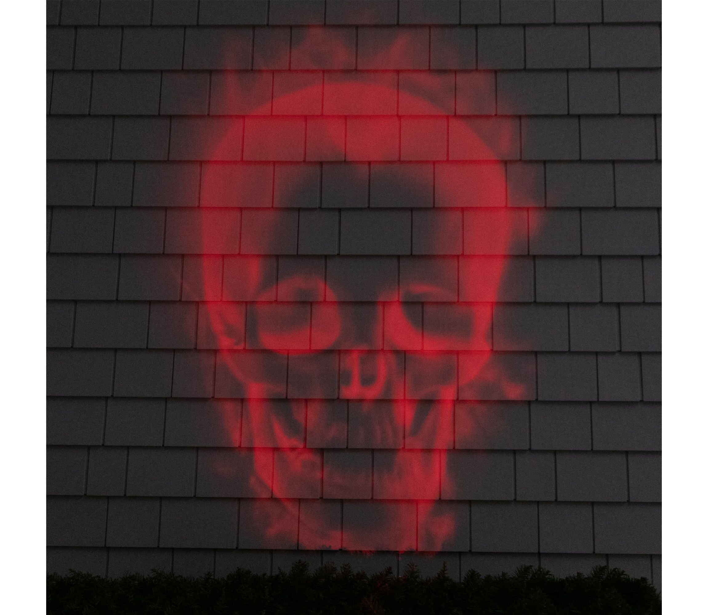 Halloween Skull Outdoor Light Show Projector - 8"