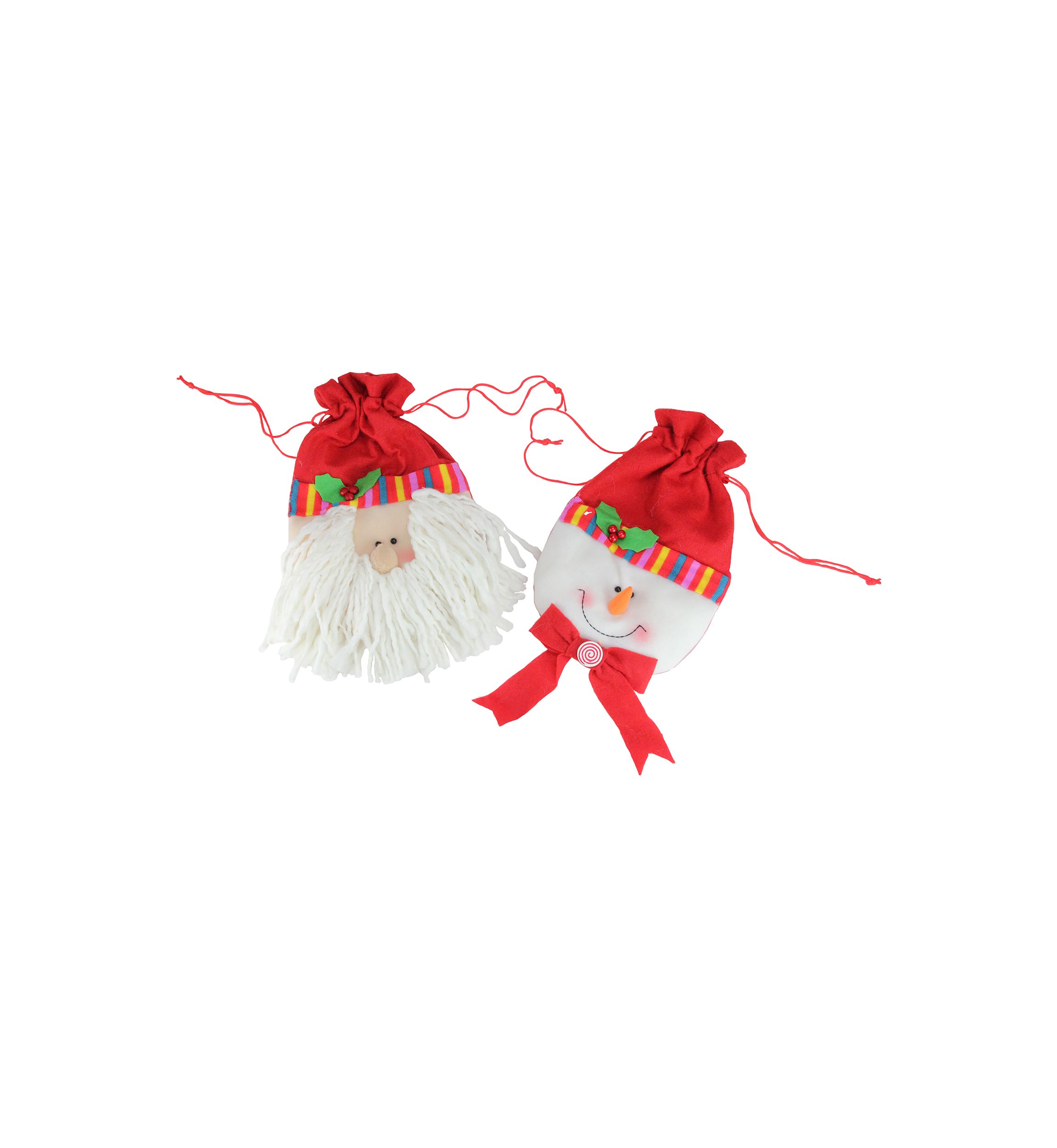 10-Piece Winter Wonderland Christmas Stocking and Novelty Gift Bag Set