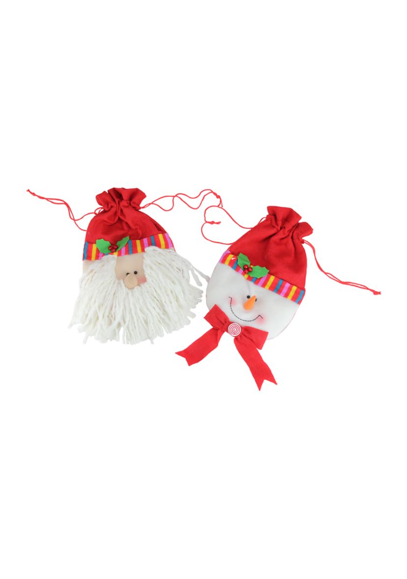 10-Piece Winter Wonderland Christmas Stocking and Novelty Gift Bag Set