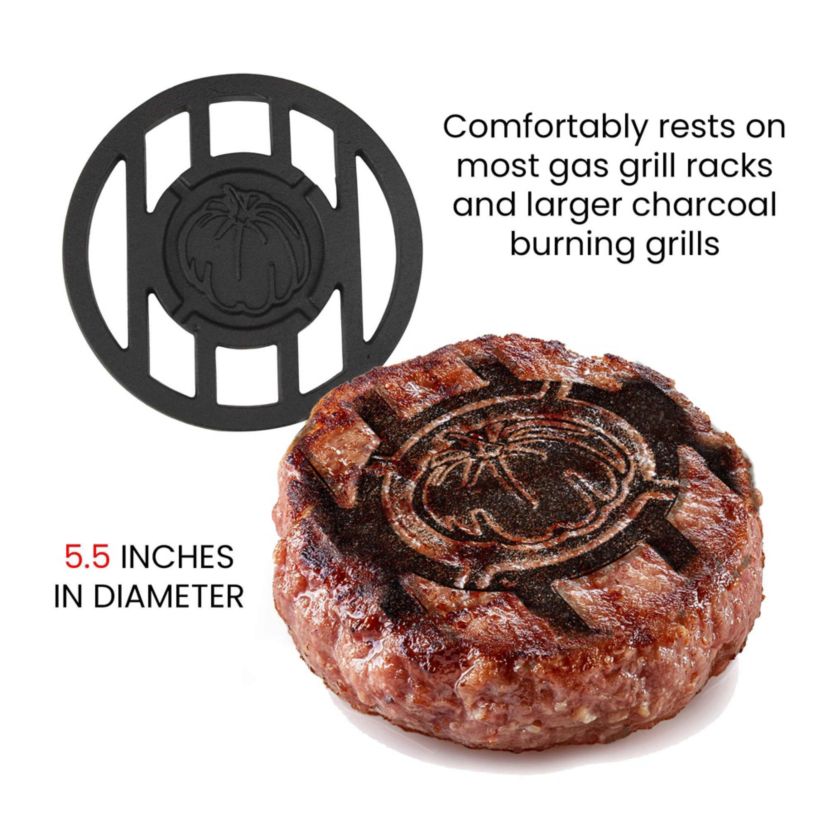 5.5" Fall Pumpkin Cast Iron Branding Grill Accessory