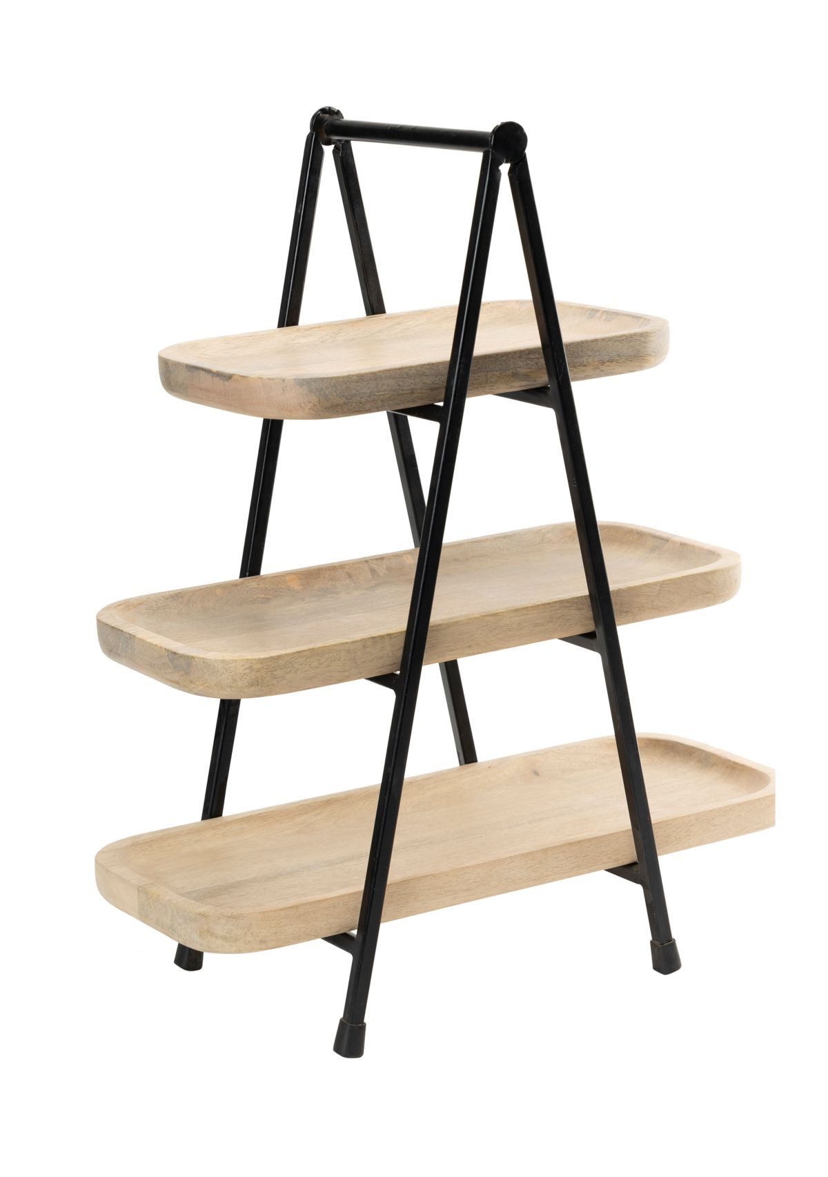 3 Tier Acacia Wood Server