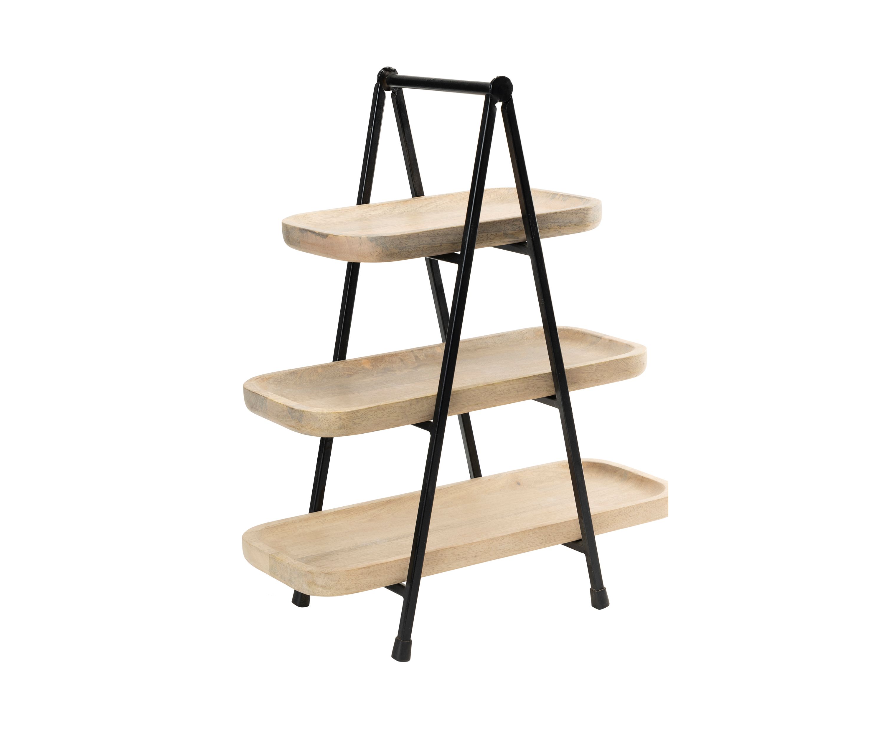 3 Tier Acacia Wood Server