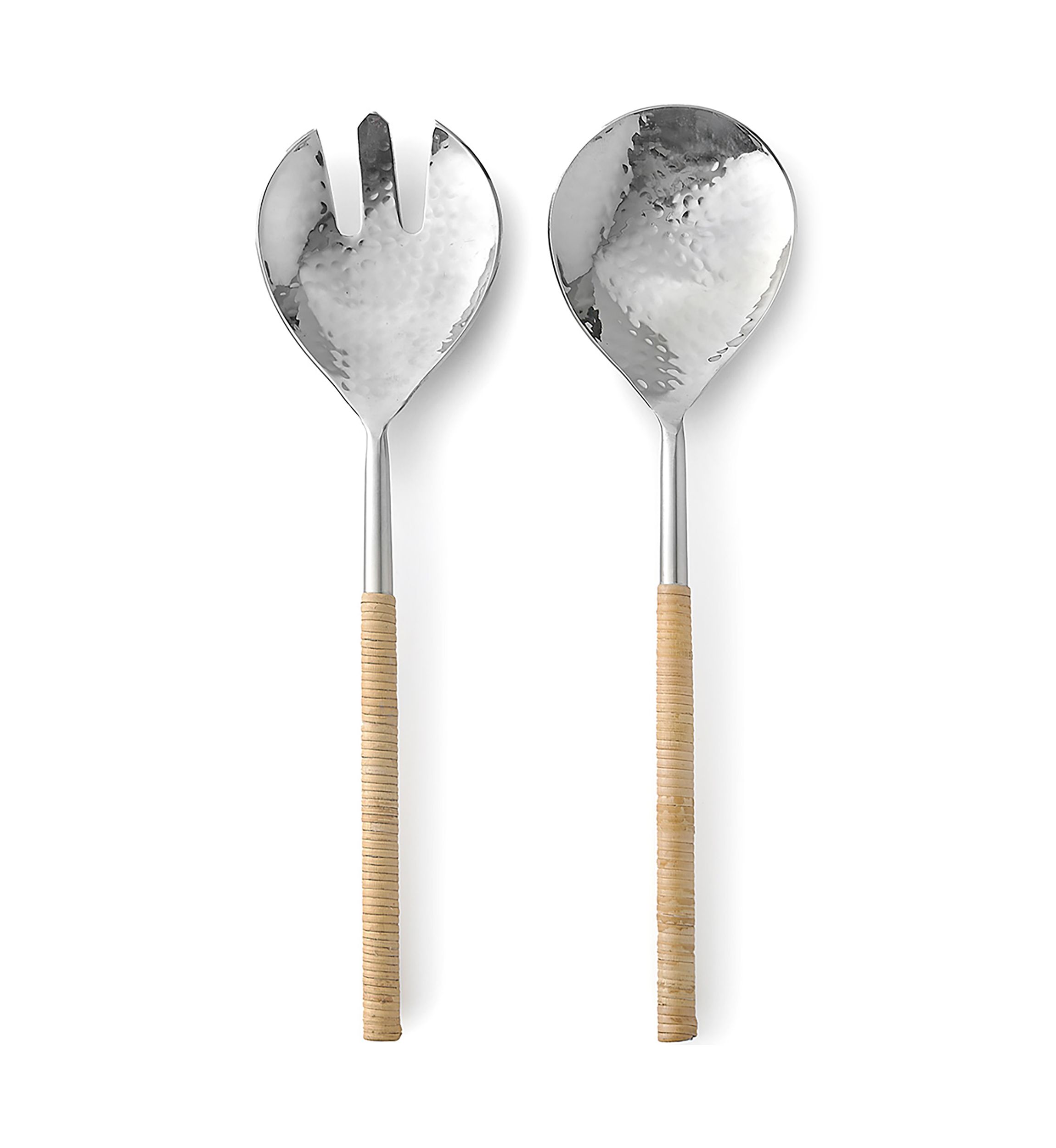 Rattan Salad Servers - Set of 2