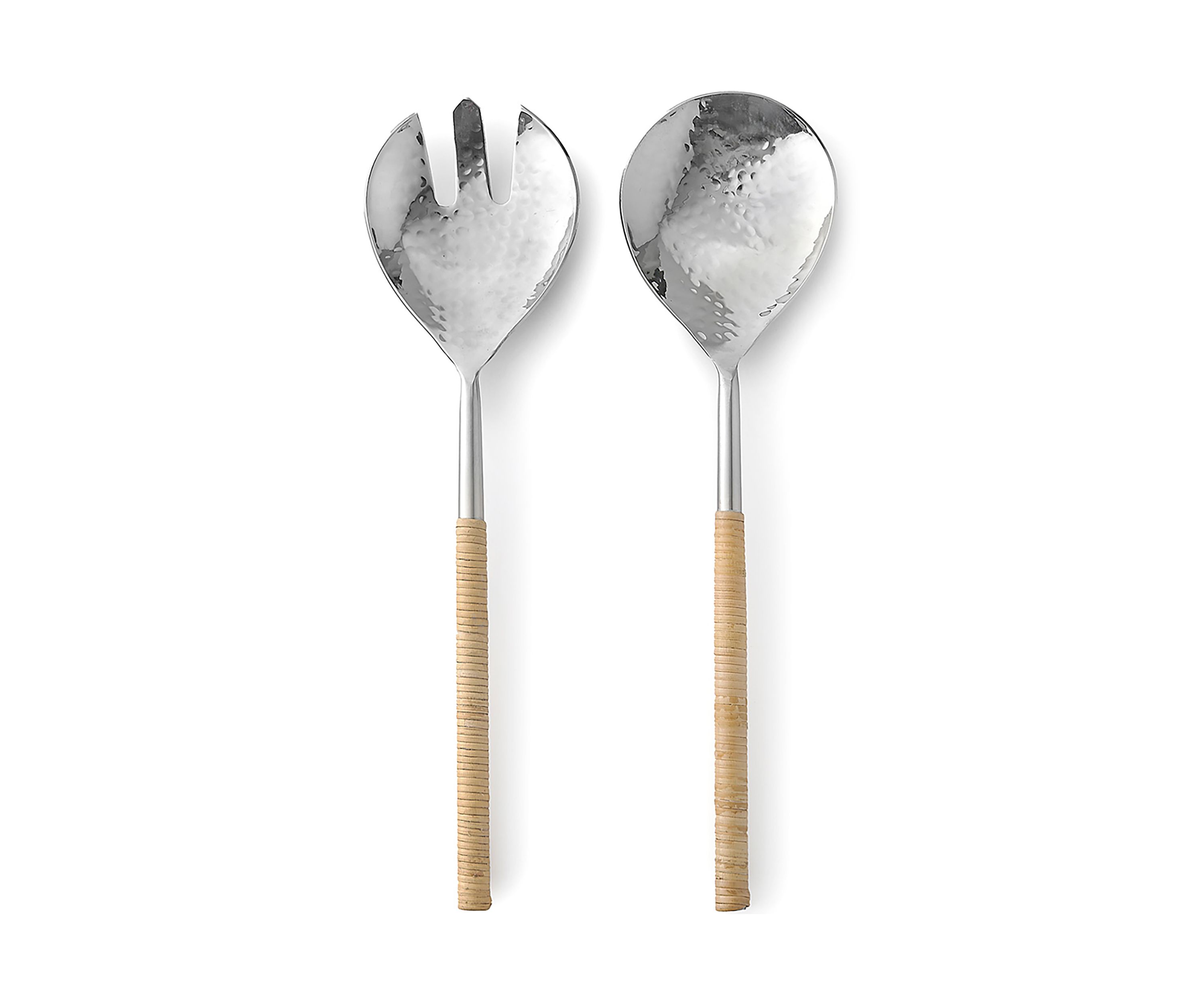 Rattan Salad Servers - Set of 2