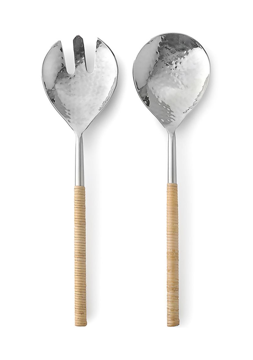 Rattan Salad Servers - Set of 2