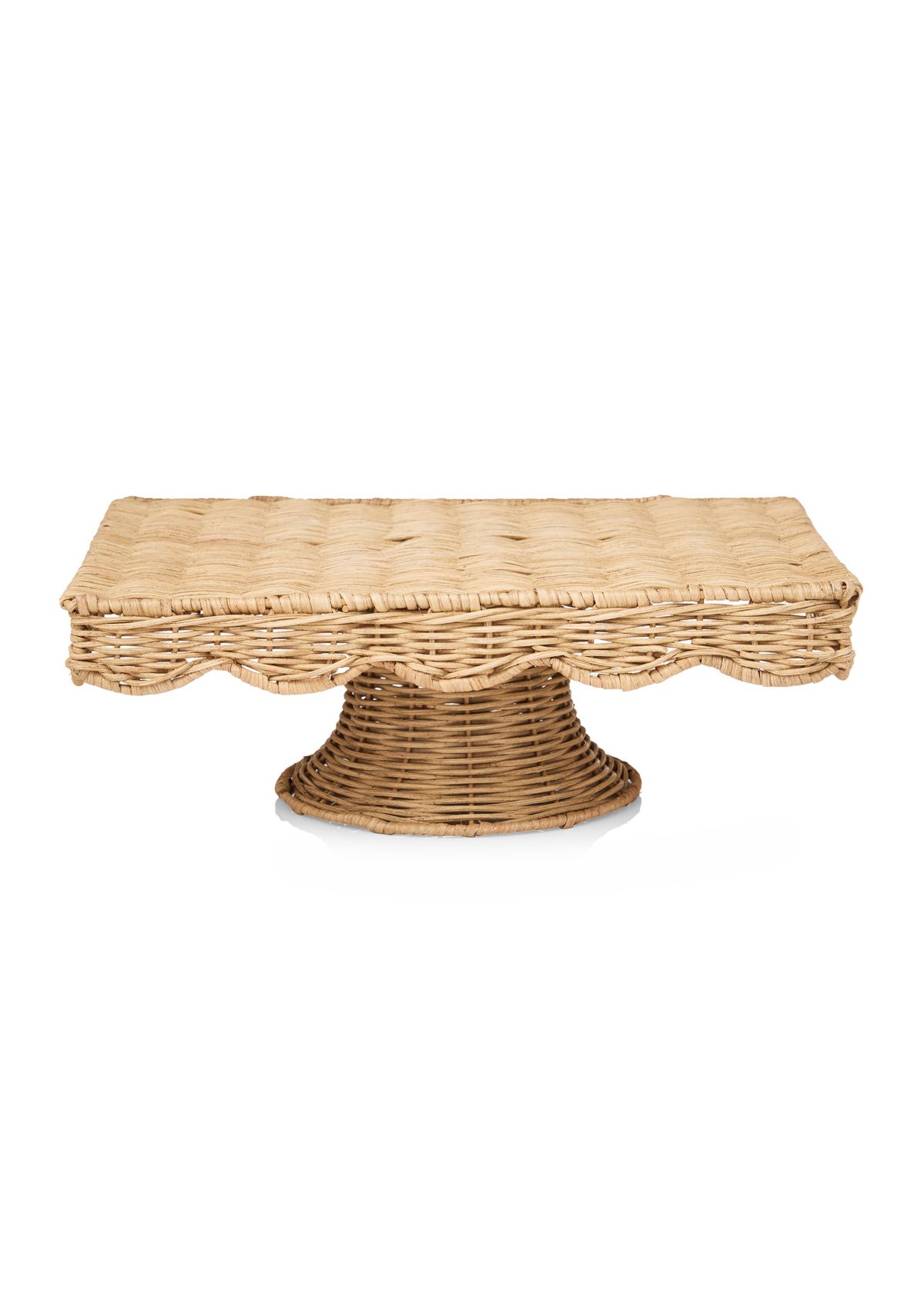 Rectangular Rattan Cake Stand