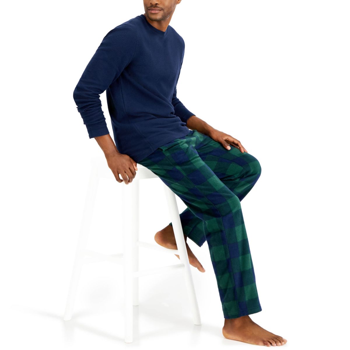Mens 2-Piece X-TEMP Micro Fleece Pajama Set